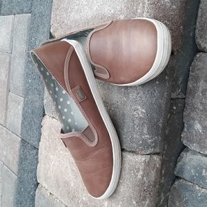 Crashback Leather Slip Ons